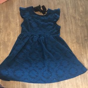 XL blue zip up dress